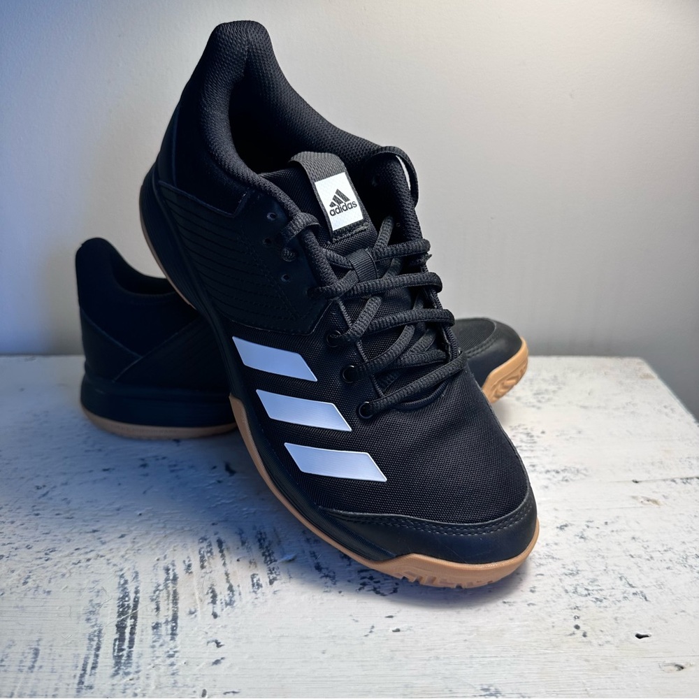 Adidas Women's Black and White Sneakers